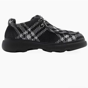 Black and White Patterned Loafers